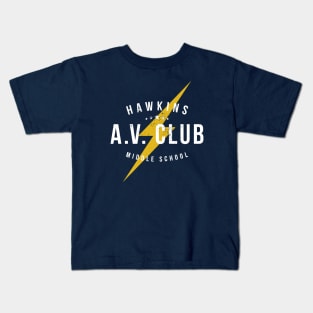 Hawkins A.V. Club (aged look) Kids T-Shirt